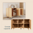 buffet-chêne-alba-120-cm-portes-cannelées-renzo