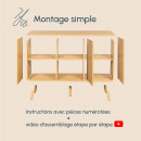 buffet-chêne-alba-120-cm-portes-cannelées-renzo