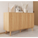 buffet-chêne-alba-120-cm-portes-cannelées-renzo