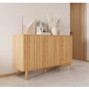 buffet-chêne-alba-120-cm-portes-cannelées-renzo