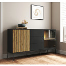 buffet-salon-noir-chene-eos-154-cm-lux