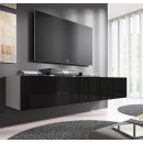meuble tv forli xl blanc noir