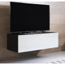 meuble-tv-luke-h1-100x30-noir-blanc