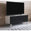 meuble-tv-luke-h1-100x30-pieds-aluminium-blanc-noir