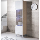 vitrine-luke-v6-pied_aluminium-sonoma-blanc