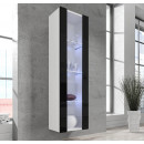 vitrine capri blanc noir