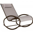 Tumbona wave Rocker - Aluminum - Cocoa