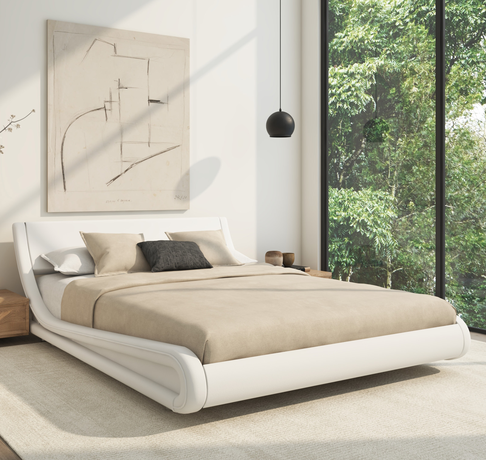 Lit double Alessia Blanc