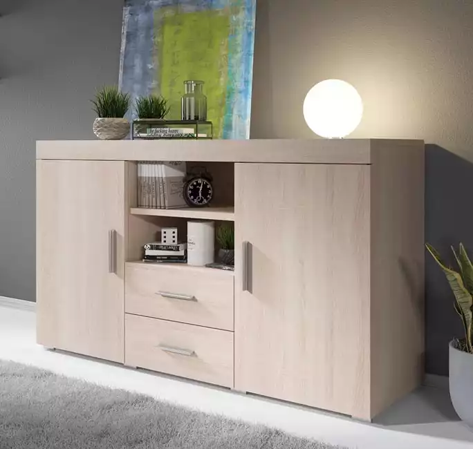 Buffet Salon modèle Roque couleur sonoma mate